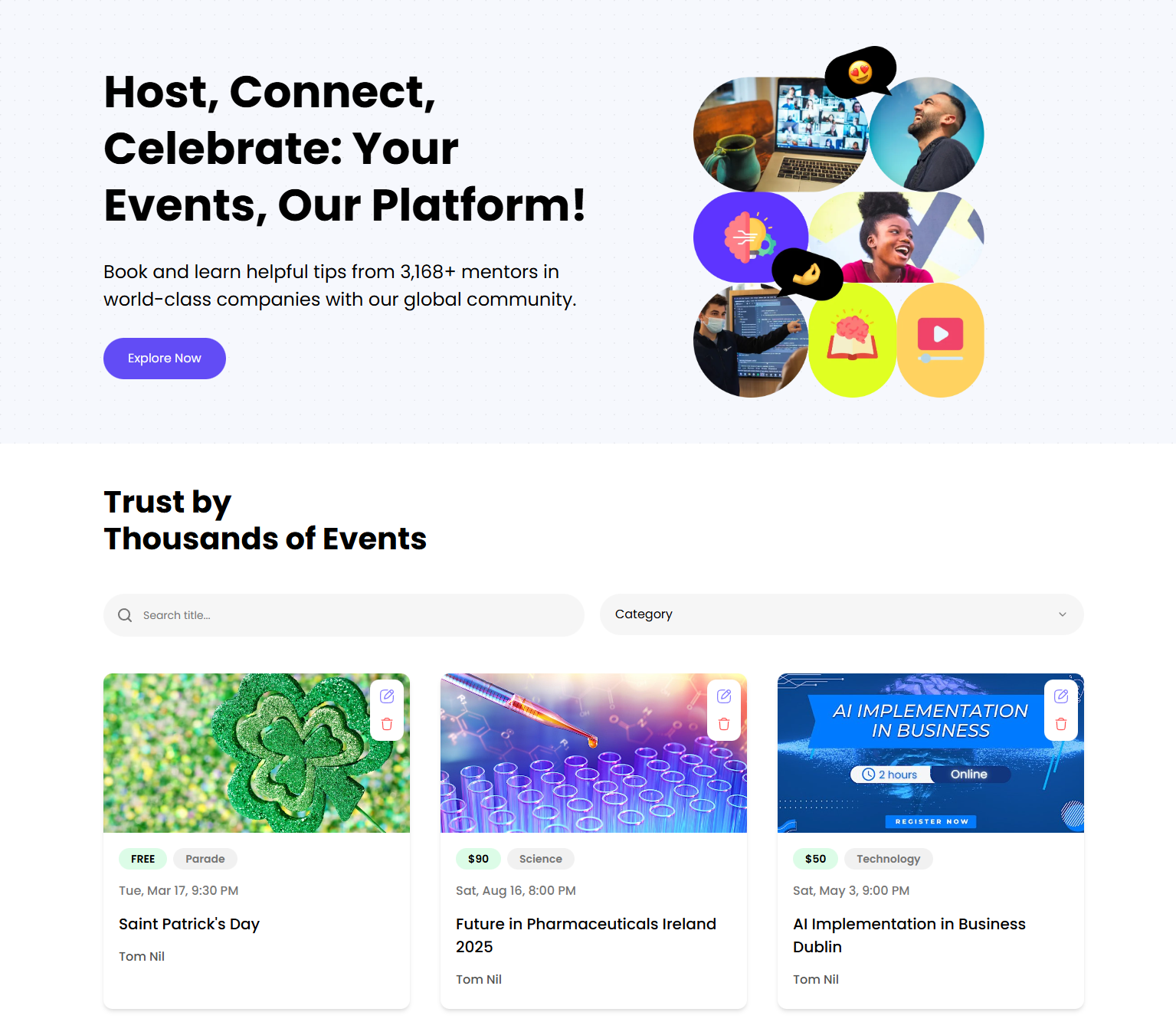 Evently screenshot 1