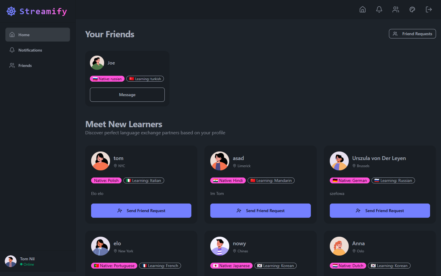 Streamify Chat App screenshot 1